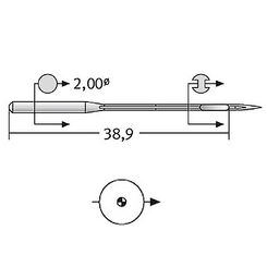 Игла UY 128 GAS SES SERV 7 (1x100)