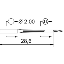 Игла DCx1 SUK (1x10)