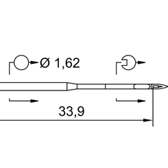 Игла 287 WK H SES (1x100)
