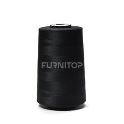 Нитки штапельные Вига № 120, 31 текс, ПЭ, 5000 м, черные, Ariadna