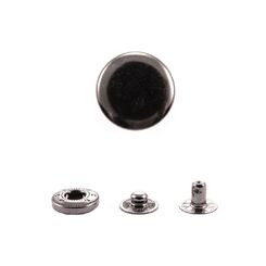 SSB20L+SS486 Кнопка пружинный контакт 12,5 мм (1шт. из 4 частей) черный никель