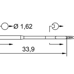 Игла 287 WH R  (1x100)