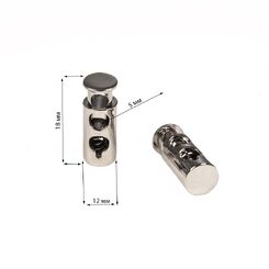 6091 Фиксатор 18х12 мм, никель