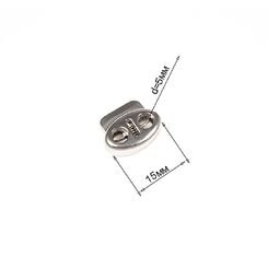 5509 Фиксатор 18х12 мм, матовый никель