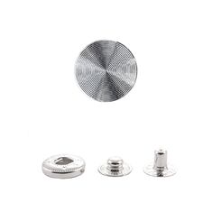 ASB3D24L+486 Кнопка пружинный контакт 15 мм, зеркальный никель