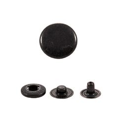 Д15 Кнопка пружинный контакт 15 мм, черный никель