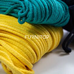 YB005-01-5C6 Шнур хлопоковый,ширина 5 мм, (1х50) цвет черный