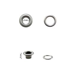 1351 Люверс 6 мм, матовый никель