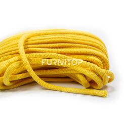 YB005-01-3C6 Шнур хлопоковый,ширина 5 мм, (1х50) цвет белый