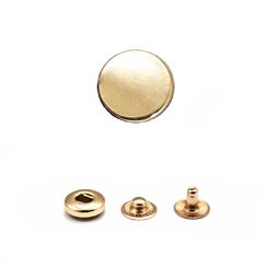 B-10 мм+655 Кнопка пружинный контакт 10 мм, зеркальное золото