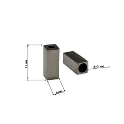 7527 Наконечник 15х6 мм, черный никель