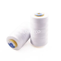Нитки штапельные Унитекс № 16/3, 110 текс, ПЭ, 3000 м, белые