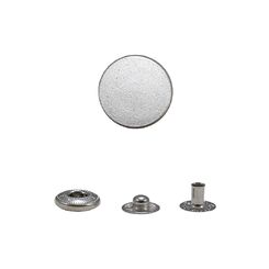 B-12.5 мм+633 Кнопка пружинный контакт 12,5 мм, матовый никель