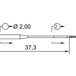 Игла UY 163 GAS SES (1x100)