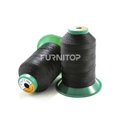 Нитки для кожи, обуви Синтон № 30, 92 текс, ПЭ, 900 м, черные, Amann